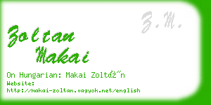 zoltan makai business card